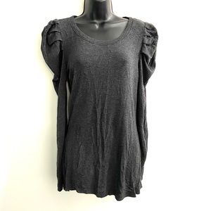 Fancy casual puff shoulder top